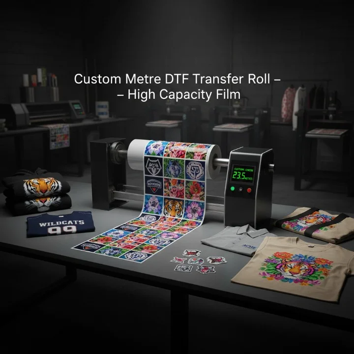 DTF Transfer Roll Printing – Per Metre Film | High Capacity Heat Transfers