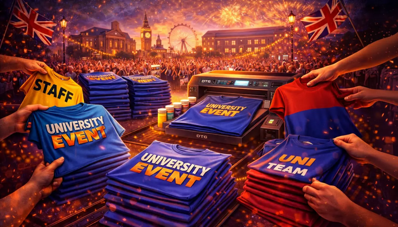 Bulk Custom T-Shirt Printing for University Events in the UK