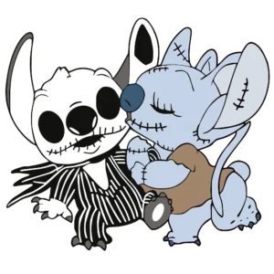 Stitched Monster Couple DTF Transfer