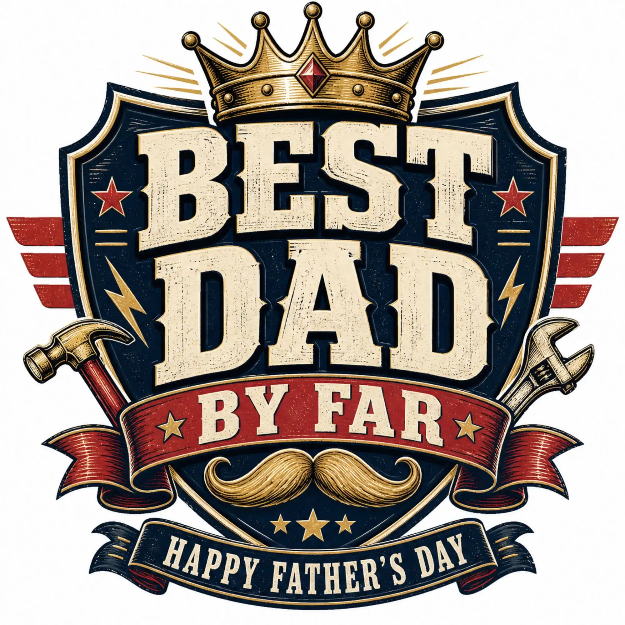 Best Dad By Far DTF Transfer