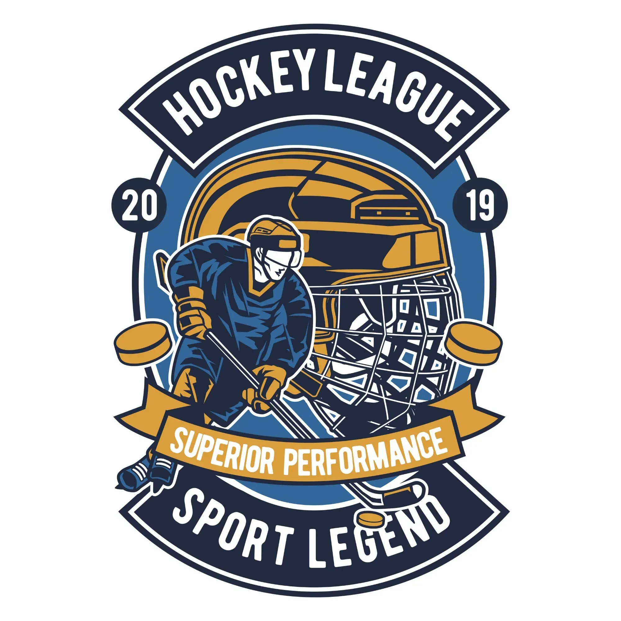 Hockey League Badge DTF Transfer