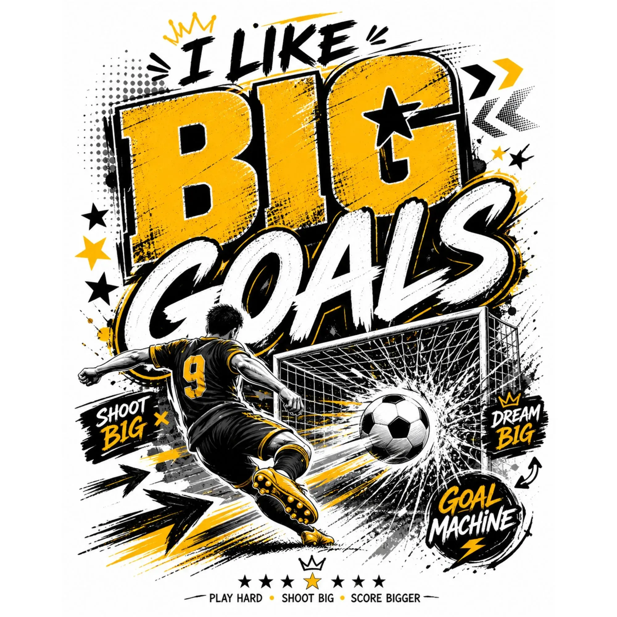 I Like Big Goals DTF Transfer