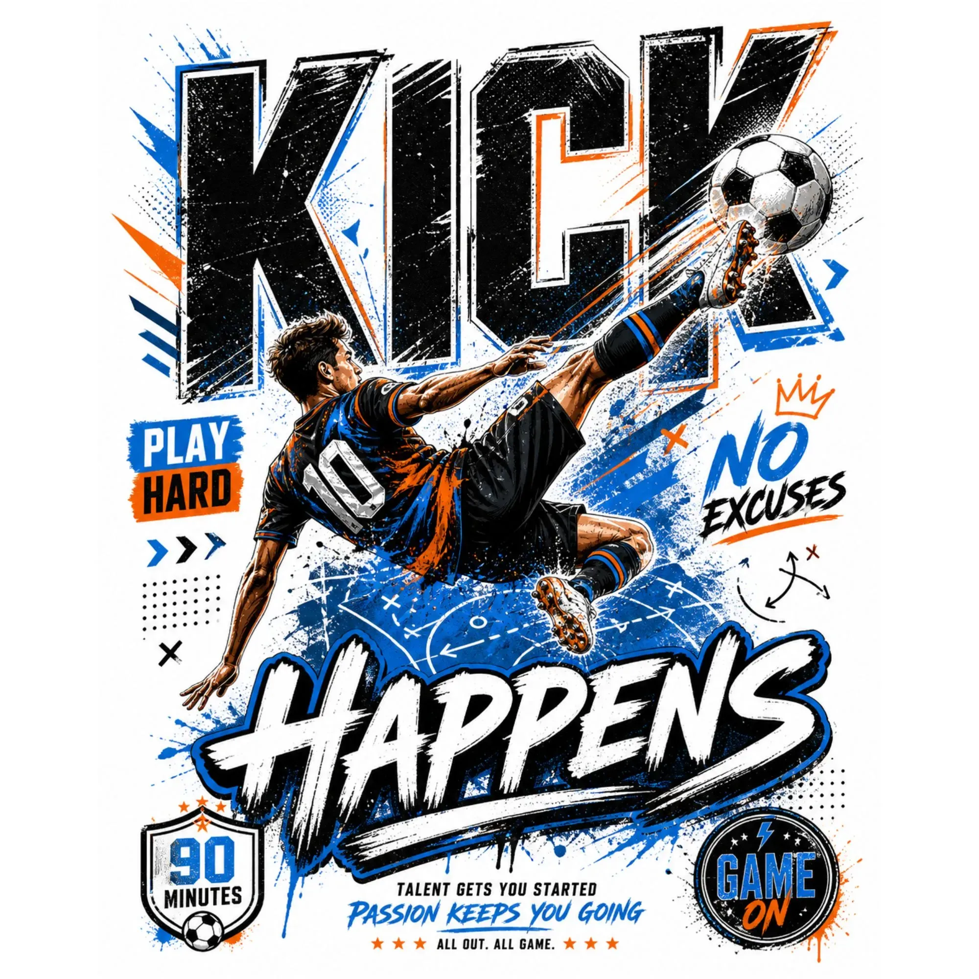 Kick Happens DTF Transfer