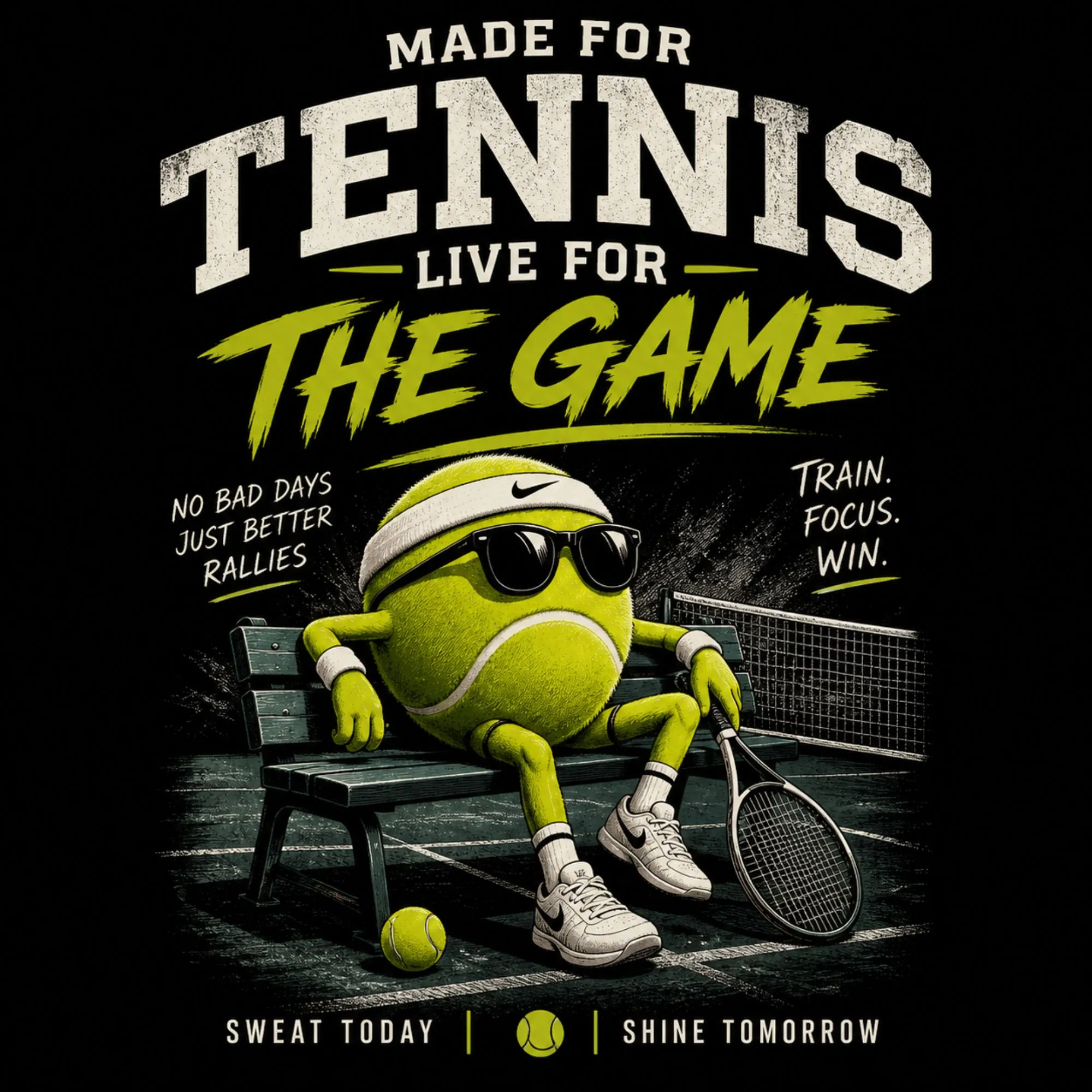 Tennis Lover Quote DTF Transfer