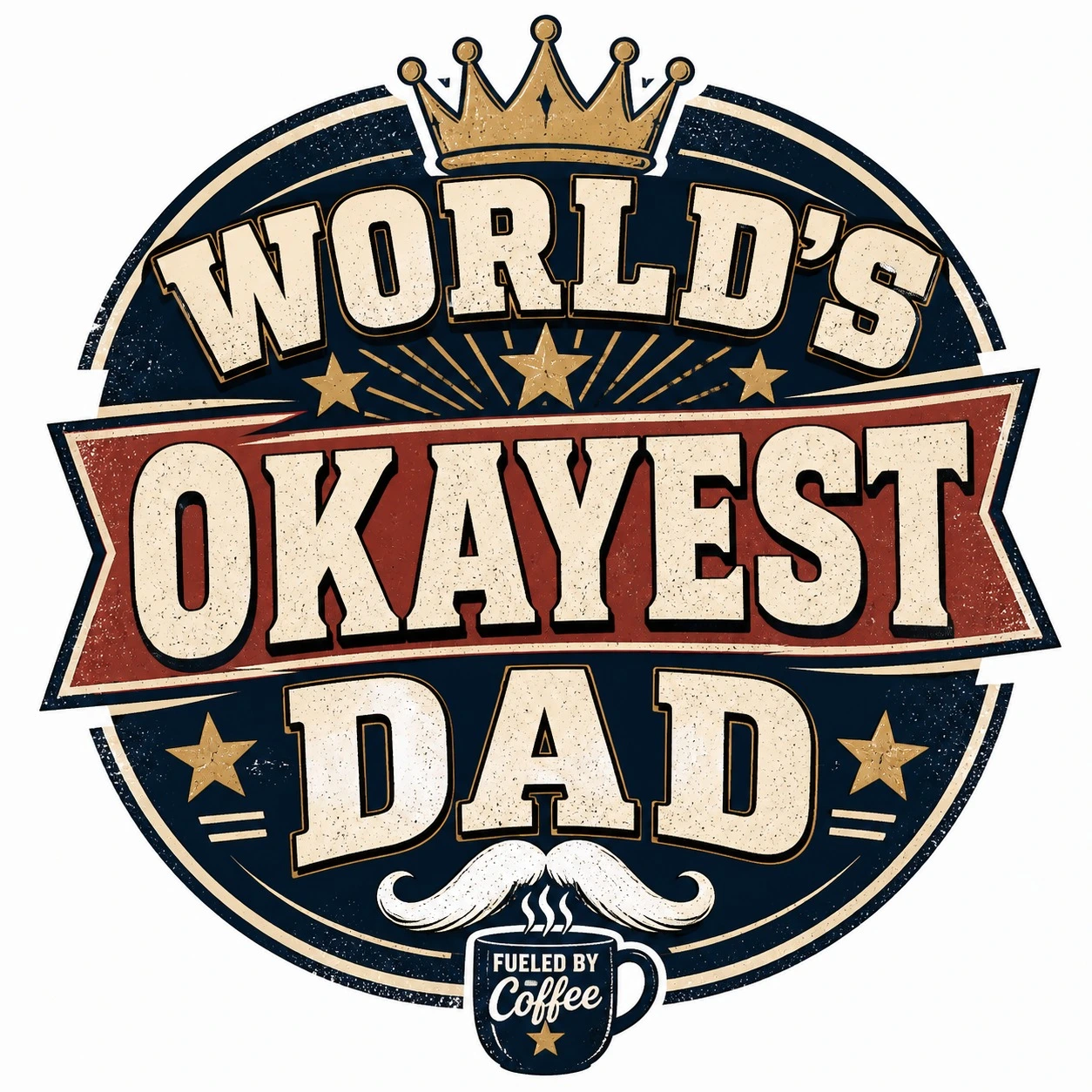 World’s Okayest Dad DTF Transfer