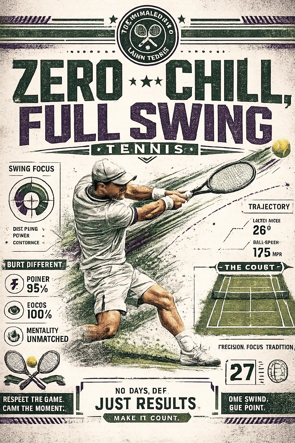 Zero Chill Full Swing Tennis DTF Transfer